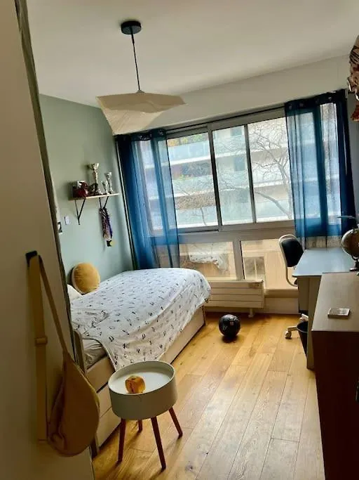 Paris Flat With 3 Bedrooms 90 M2 Balcony And Parking, Subway Station Riquet France